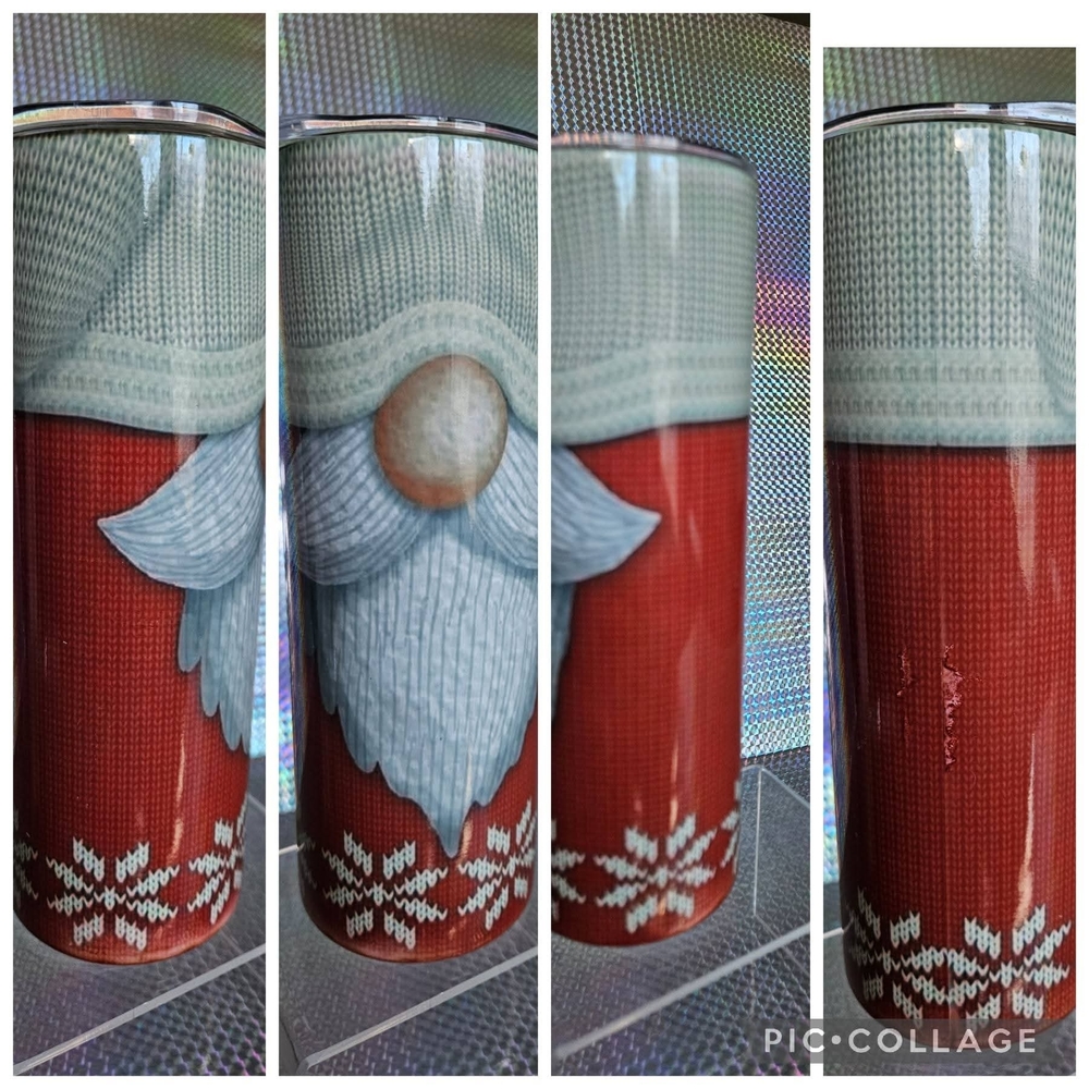Festive Red and White Santa Tumbler